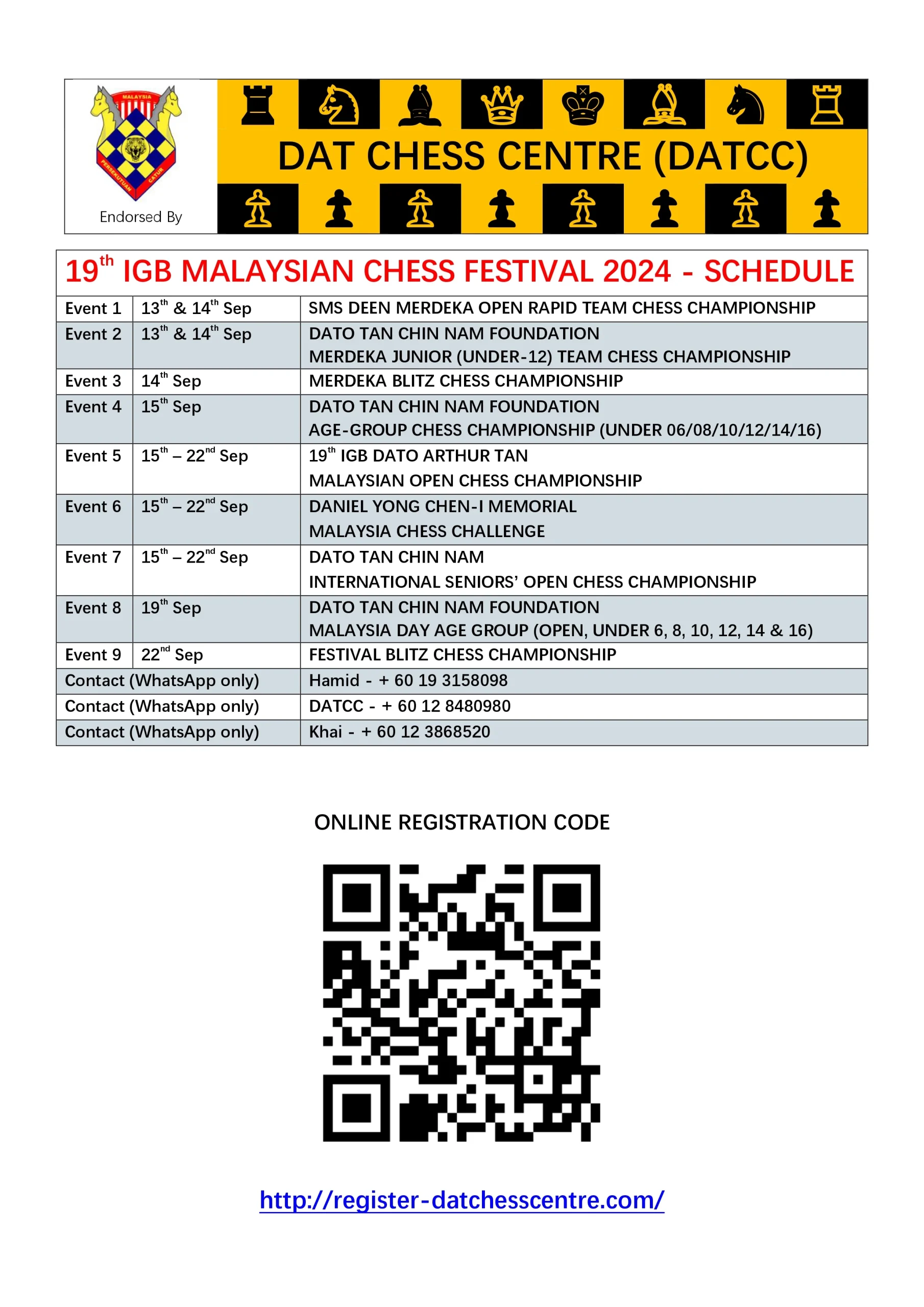 19th IGB Malaysian Chess Festival 2024 Chessaurus