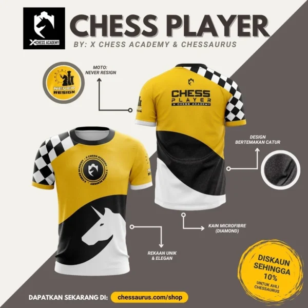 T-Shirt - Chess Player - Image 2